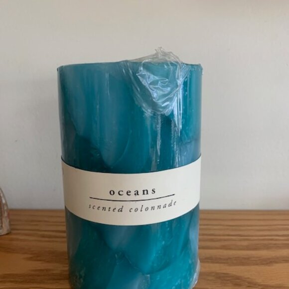 Pier 1 Imports 4 x 6 Oceans Scented Candle, Vintage - Picture 1 of 4